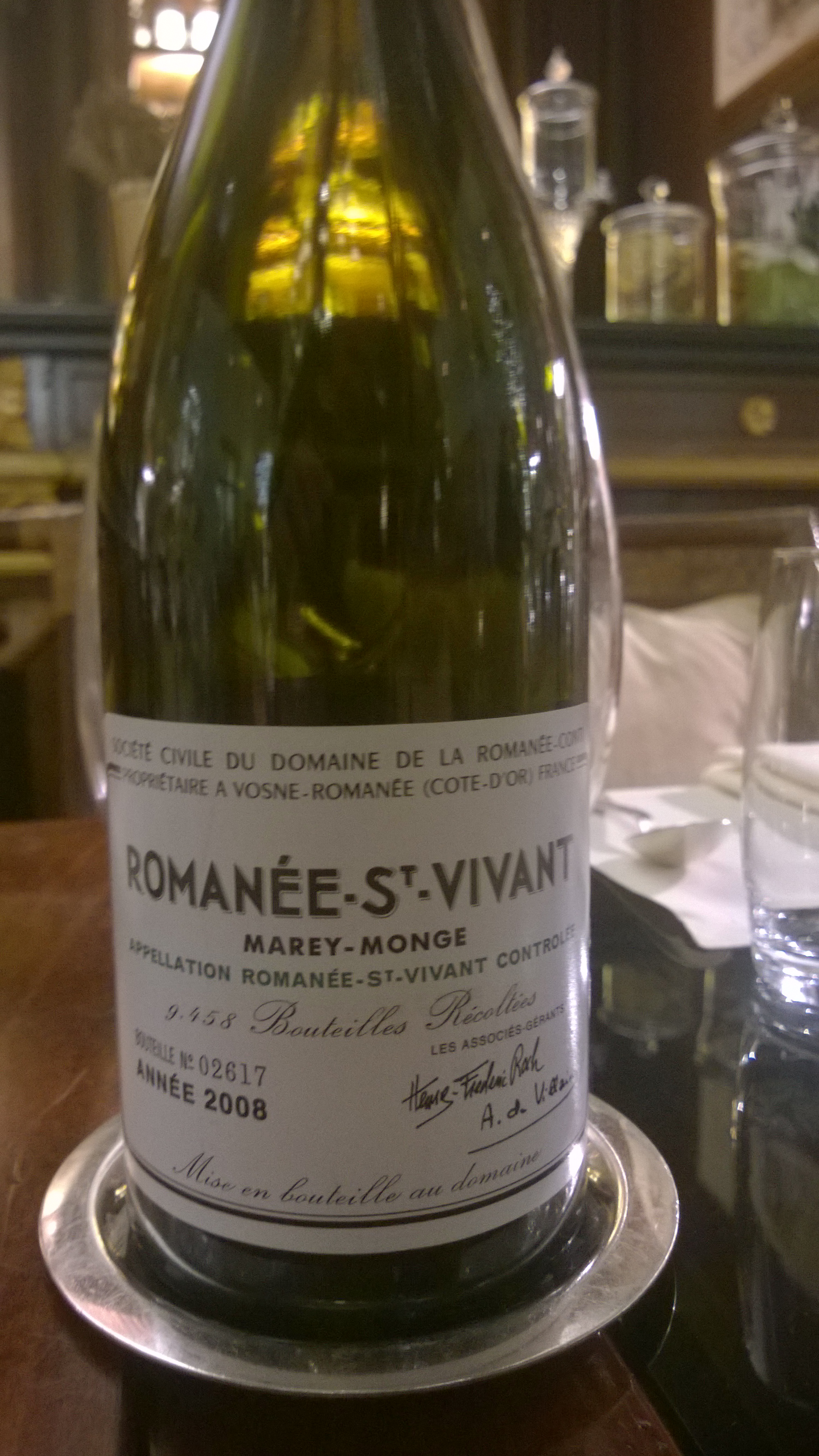 Romanée Saint Vivant Domaine de la Romanée Conti